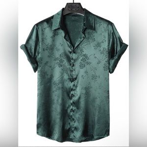Manfinity Homme Men Floral Jacquard Shirt SHEIN
